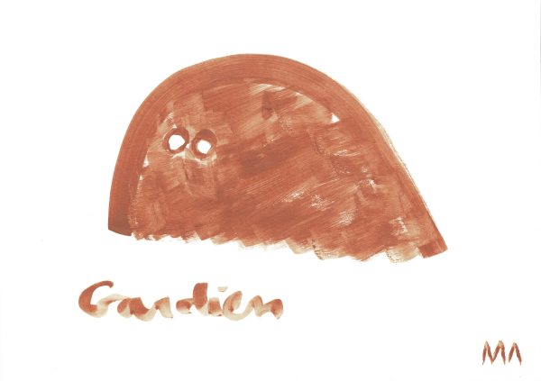 Le gardien du seuil, argile, 2025